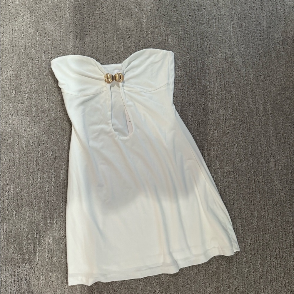 Tiger Mist White Mini Dress